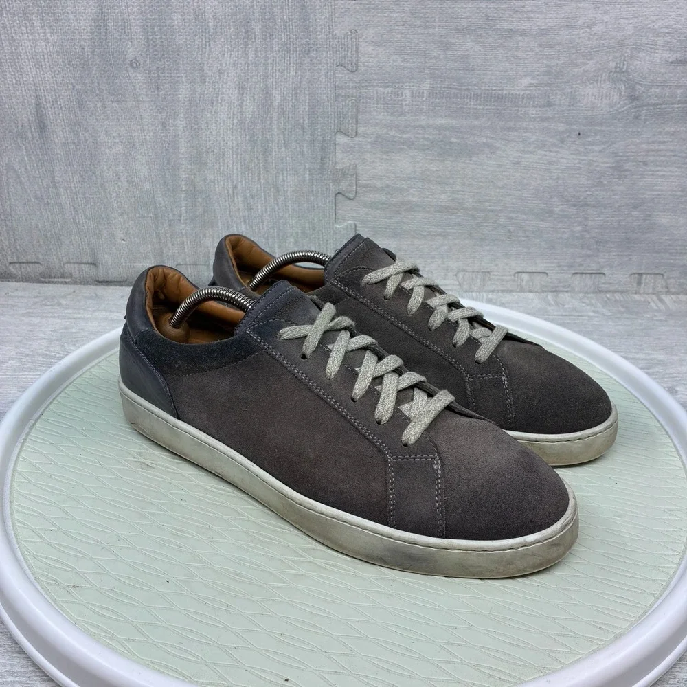 Magnanni Costa Lo Sneakers Mens 11.5 Grey Suede Leather Casual Low Top 24486